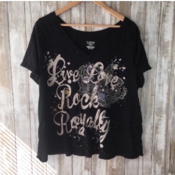 Lane Bryant Tops - Lane Bryant Rock Royalty Tee